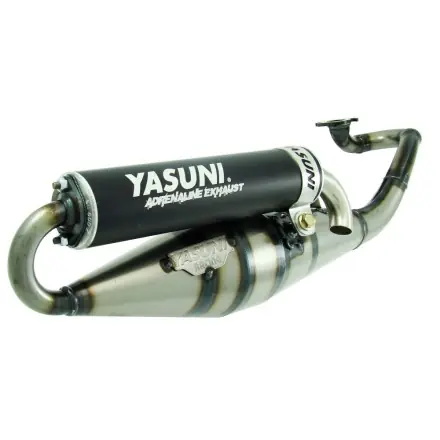 Auspuff Yasuni Scooter Z - Alu-black Enddämpfer - Piaggio Motor - ABE - Runner - NRG - TPH - ZIP - SR50R Angebot