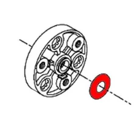Scheibe Radnabe 21,72x17,43x1 mm - Getriebe Nitro - Aerox - Ovetto - Neos - Jog - Booster - BWs - Mach G - SR50 - F12 - F15 Aktuell