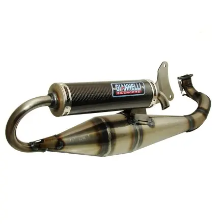 Auspuff Giannelli Shot V4 (E-Pass) - Piaggio Motor - Runner - Stalker - TPH - NRG - SR50 Street - ZIP - Vespa LX Sichere Zahlung