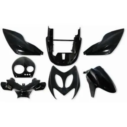 Ausverkauf Verkleidungskit7 Teile schwarz metallic - Yamaha Aerox - Nitro