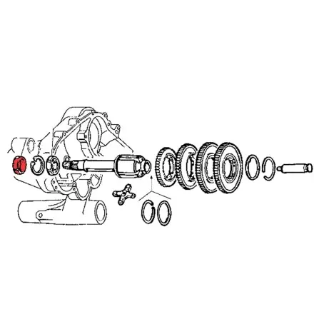 Finale Aktion Simmerring Hinterachse 24x42x10mm - Ape - Vespa Cosa - PX
