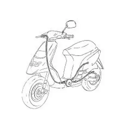 Sonderaktion Gaszug Aprilia SR 125 - 150 - Gasgriff bis Verteiler