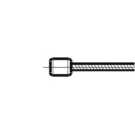 Preisknaller Gaszug 200 cm ohne Hülle 1,25 mm mit Nippel