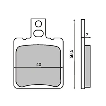 Direktkauf Bremsbelag RMS Satz mit ABE - Aprilia Leonardo 125-150 -SR50 - SR50R - SR Ditech - RS 125 - Sport City - Atlantic - Scarabeo- Area 51