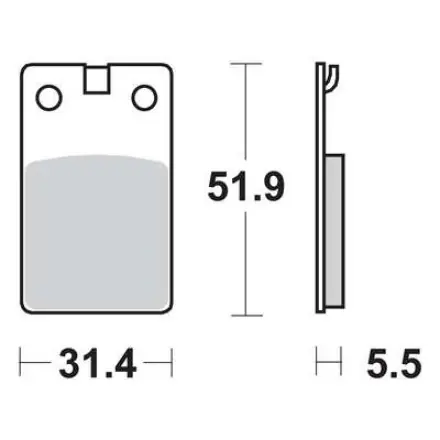 Bremsbelag RMS Satz - Malaguti F12 - Crosser Markenware
