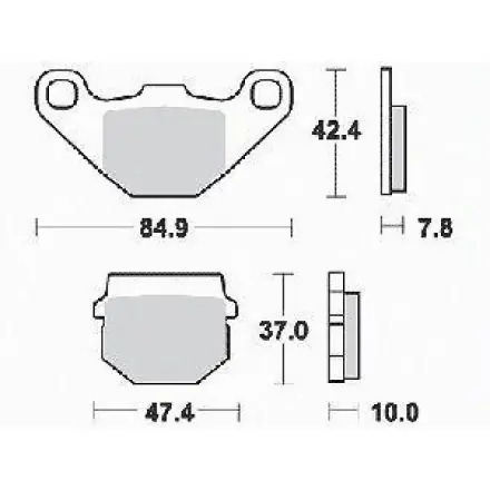 Bremsbelag RMS Satz vorn mit ABE (Hengtong) Peugeot Modelle Super-Preis