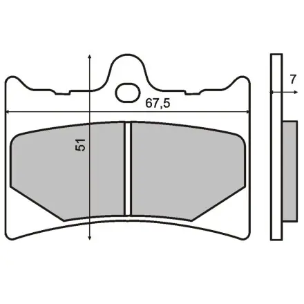 Schnäppchen Bremsbelag RMS Satz vorn ABE - Aprilia RS 125 1996-2005