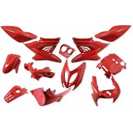Schneller Versand Verkleidungskit 12 Teile Vinculexx Scuderia rot - Yamaha Aerox - Nitro