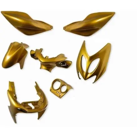 Verkleidungskit 7 Teile Vinculexx gold-gelb metallic - Aerox - Nitro Geprüft