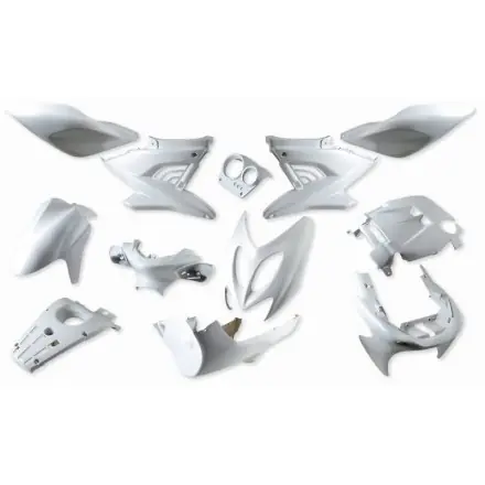 Verkleidungskit 12 Teile Vinculexx weiss metallic - Yamaha Aerox - Nitro Solange Der Vorrat Reicht