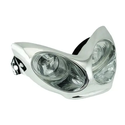 Doppelscheinwerfer Frontmaske Chrom 2x55 Watt (ABE) Aerox - Nitro Bestseller