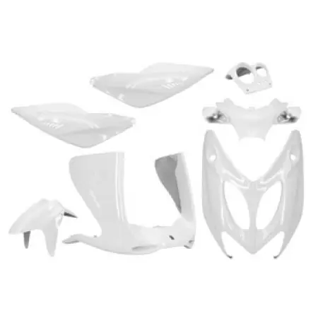 Sofort Bestellen Verkleidungskit7 Teile weiss metallic - Yamaha Aerox - Nitro