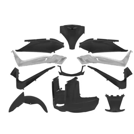 Günstig Verkleidungskit 11 Teile Schwarz Matt Lackiert X-max