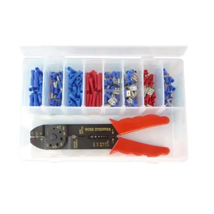 Kabelschuhklemmsatz mit Klemmzange 200tlg Jetzt Kaufen