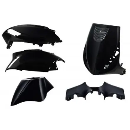 Verkleidungskit Piaggio Zip ab 2000 - 5 Teile schwarz metallic Geprüft