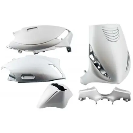 Rabatt Verkleidungskit Piaggio Zip ab 2000 - 5 Teile silber metallic