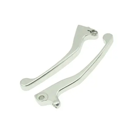 Bremshebelgriffe (Paar) Silber Neos - Ovetto Finale Aktion