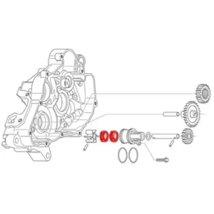 Simmerring für Wasserpumpe 16x26x7 - Leonardo - RS 125 - Scarabeo - RX - SX Neuheit