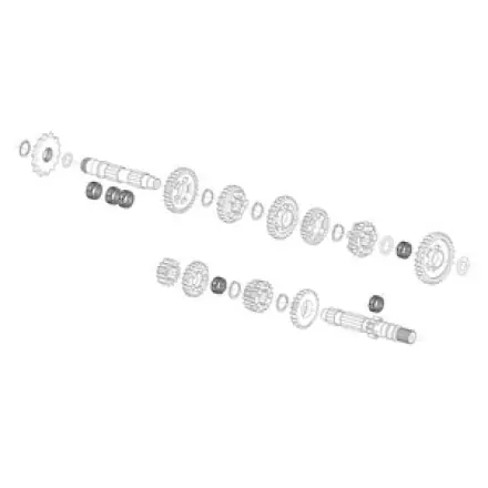 Bestpreis Nadellager 21x25x10mm - Roller Cage Aprilia Rs - RX - Sx 125 ccm Original