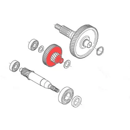 Top-Preis Zwischengelege Z=17/51 Aprilia Motor