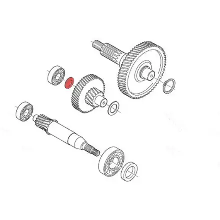 Anlaufscheibe Zwischengelege rechts - Aprilia Motor Solange Der Vorrat Reicht