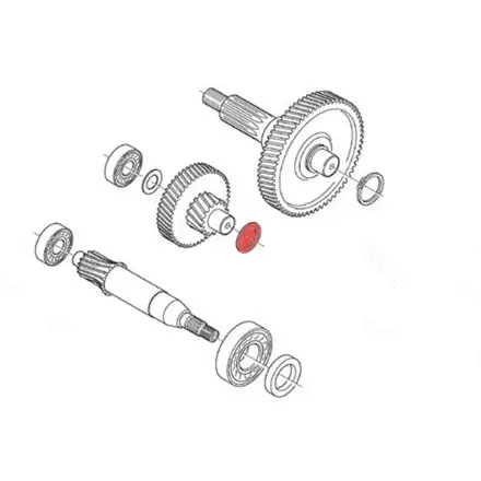 Preisknaller Anlaufscheibe Zwischengelege links - Aprilia Motor