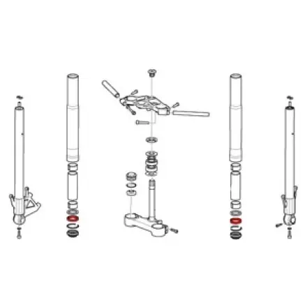 Gabel Ölabstreifring Aprilia Rs 125 ccm Super-Preis