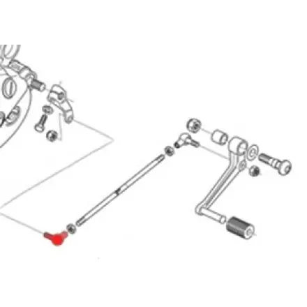 Echt Kugelgelenk vorn - Aprilia RS 50 - 125 - AM6