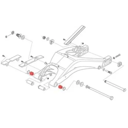 Schwingenbolzen Nadellager 22x28x16 mm Begrenztes Angebot