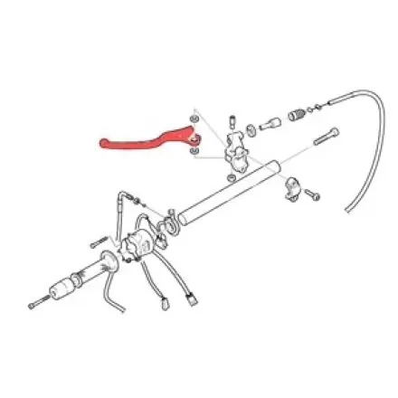 Zertifiziert Lenker Kupplungshebel Aprilia Rs 125 ccm