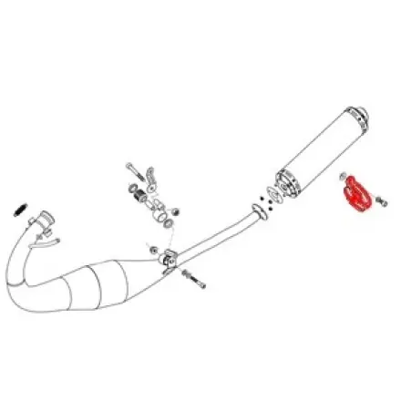 Auspuff Schelle Aprilia Rs 125 ccm Zertifiziert