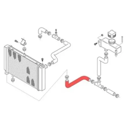 Must-Have Kühler Schlauch Unten Aprilia Rs 125 ccm