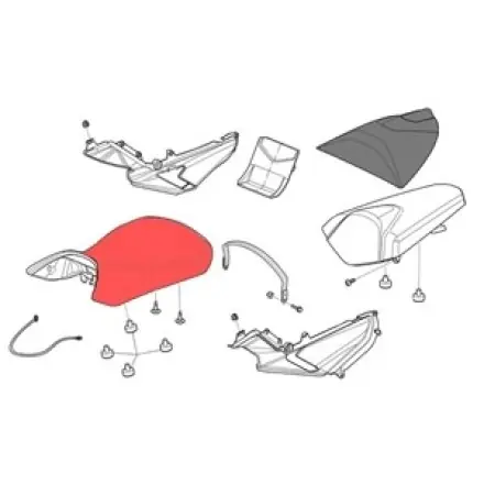 Mega-Angebot Fahrersitz Schwarz Aprilia Rs 125 ccm