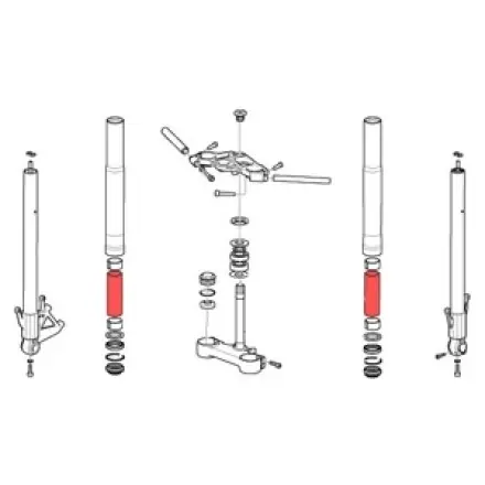 Kostenloser Rückversand Gabel Distanzstück Aprilia Rs 125 ccm