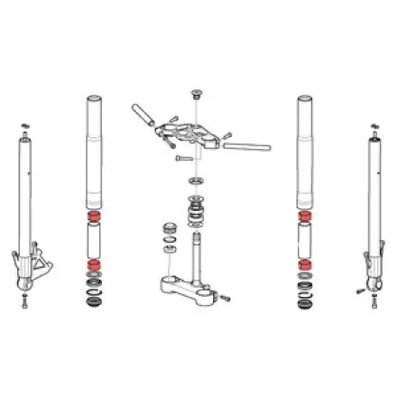 Top-Angebot Gabel Gleitbuchse Aprilia RS 125 ccm - SX - MX - RX