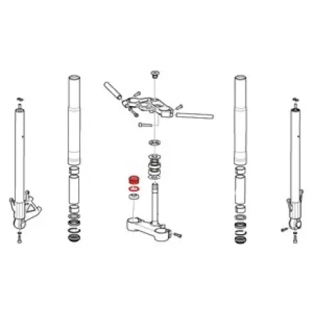 Neue Ware Gabel Mutter mit O-ring