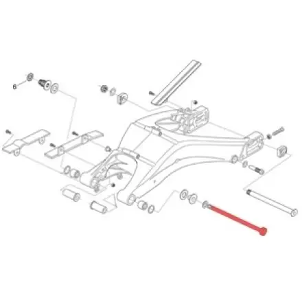 Schwingenbolzen Hinterrad Top-Angebot