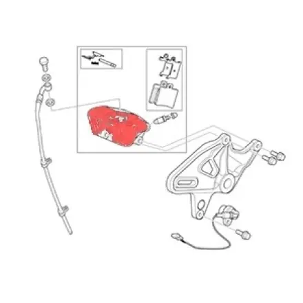 Bremszange hinten Rs 125 Finale Aktion