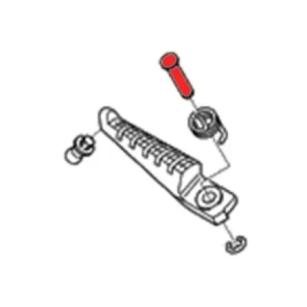 Rastenbolzen hinten Aprilia RS 125 - RS4 50 Neue Ware