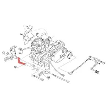 Top-Preis Motorträger rechts Rs 125