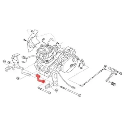 Motorträger links Rs 125 Gratis Versand