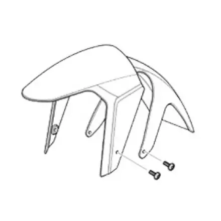 Beliebt Kotflügel - Schutzblech vorn schwarz - Aprilia RS 125 ccm