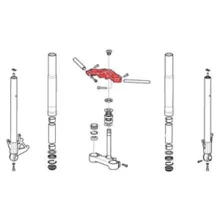 Schneller Versand Gabel Platte Aprilia Rs 125 ccm