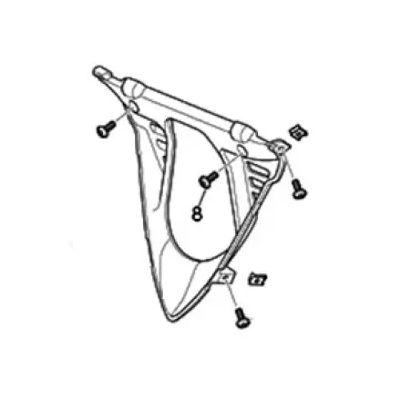 Kotflügel vorn Stütze Aprilia Rs 125 ccm Finale Aktion