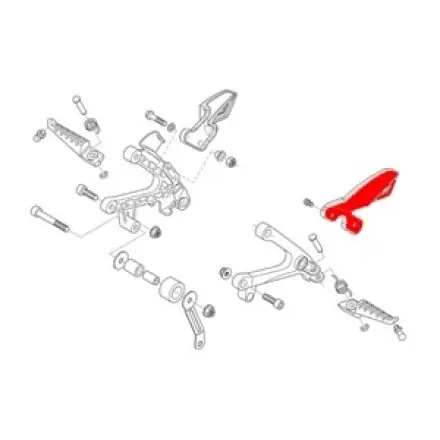 Preisknaller Rastenschutz Fahrer links - Aprilia RS 125