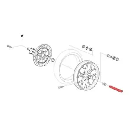 Neue Ware Vorderrad Achse Aprilia Rs 125 ccm