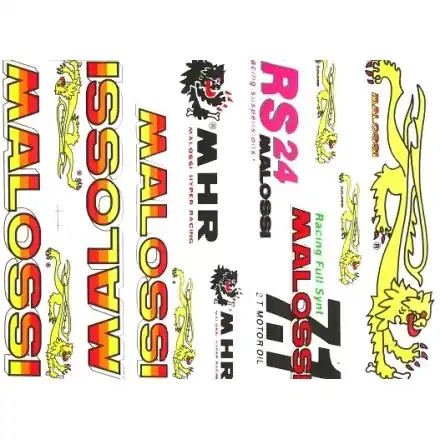 Top-Seller Malossi Aufkleberset 10-teilig 36x25 cm