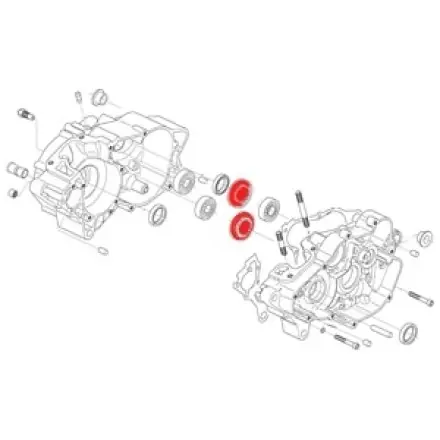 Markenware Getriebe Lager25x52x15 mm 6205 TN9 C4 - Aprilia RS 125 - Aerox 100 - Atlantic - Scarabeo - Fuoco - Nexus - Beverly - MP3 - X9 500