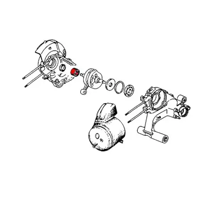 Hauptlager Vespa rechts 25x38x15 mm - PX 80 - 200 - Cosa - PK 80 - 125 Abverkauf