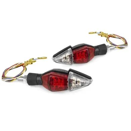 Blinker + Rücklicht LED Carbon Design (ABE) Neuheit